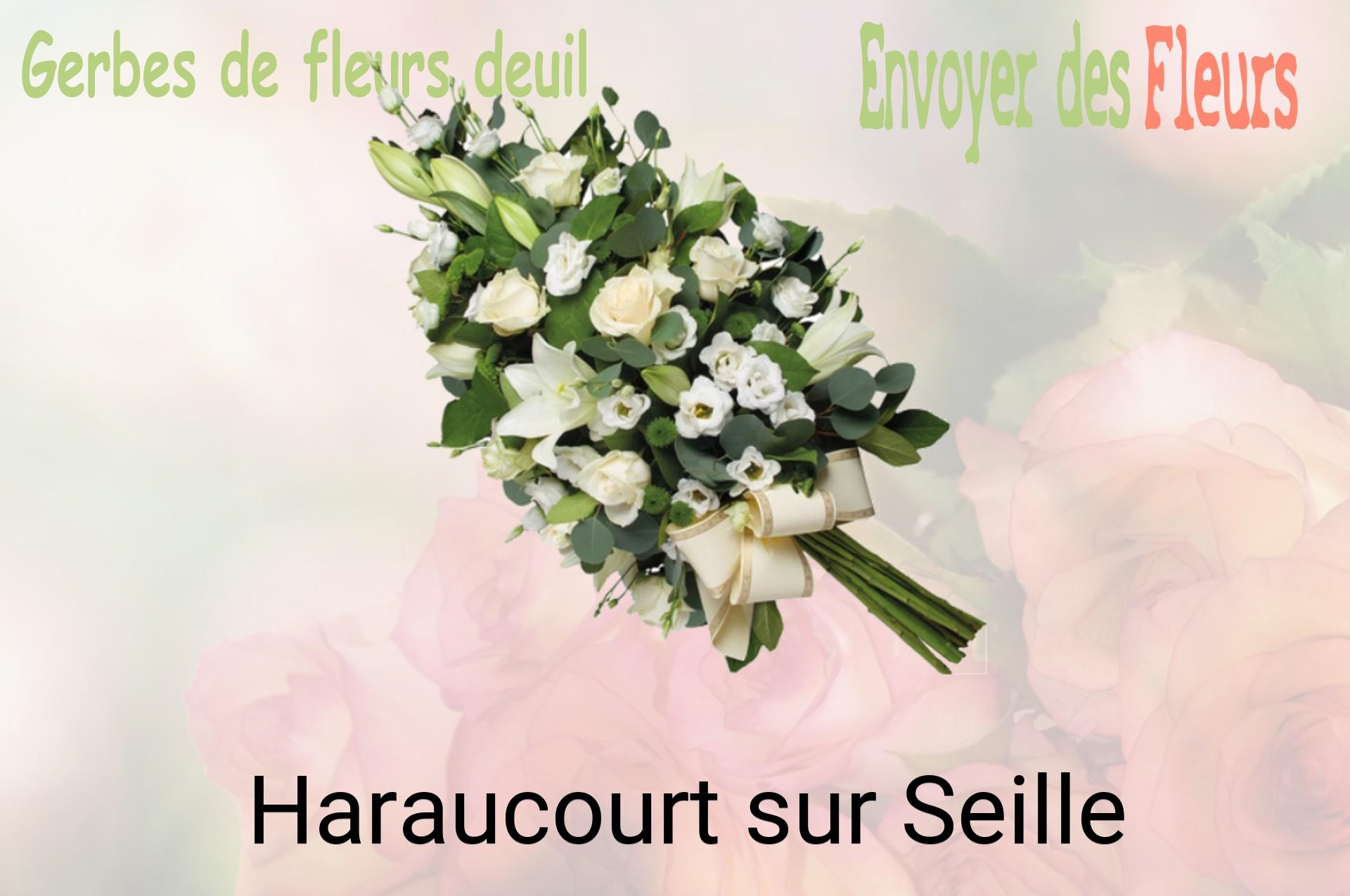 Gerbe de fleurs de deuil livrée à Haraucourt-sur-Seille